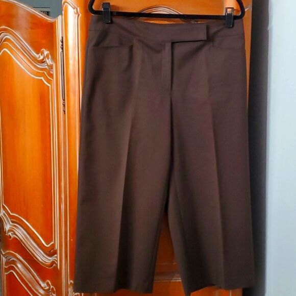 Ellen Tracy Brown capris Size  10. Good used condition and quality. - Picture 1 of 6